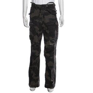 G-Star Raw Black Camouflage Print Y2K Cargo Pants